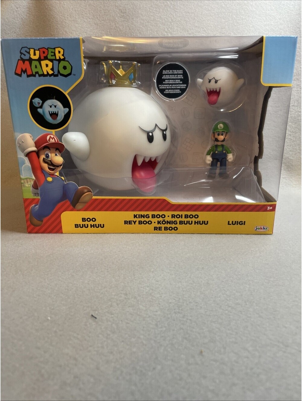 Nintendo King Boo with Luigi Action Figure Set - 3pk